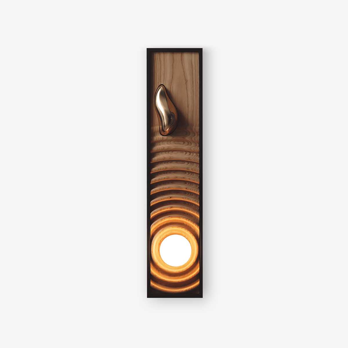 Caleb Vintage Houten wandlamp