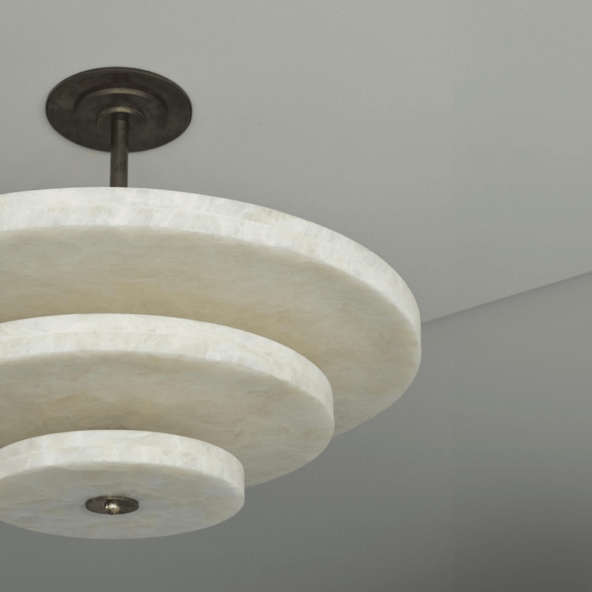Nivoreria Minimalistische hanglamp van albast