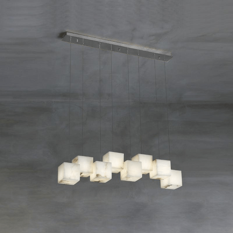 Develo Minimalistische hanglamp met kroonluchter in albast