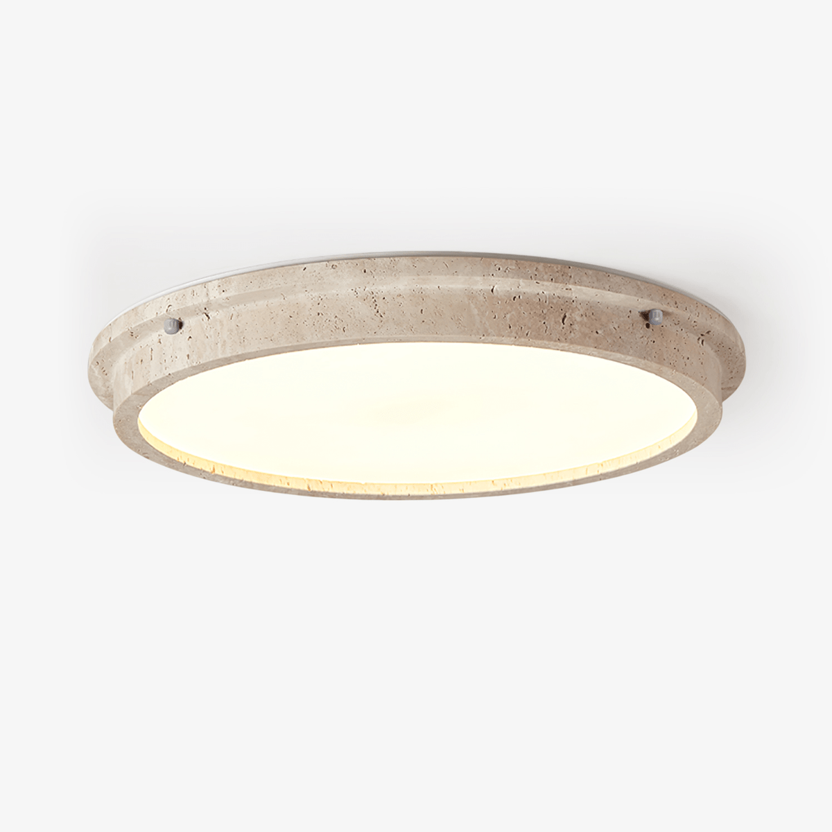 Altheion plafondlamp van geel travertin