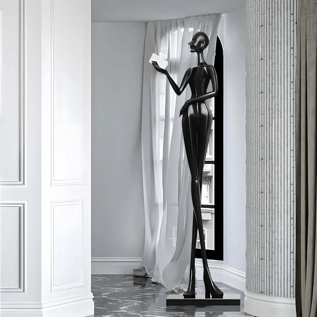 Soranina vloerlamp sculpturale minimalistisch