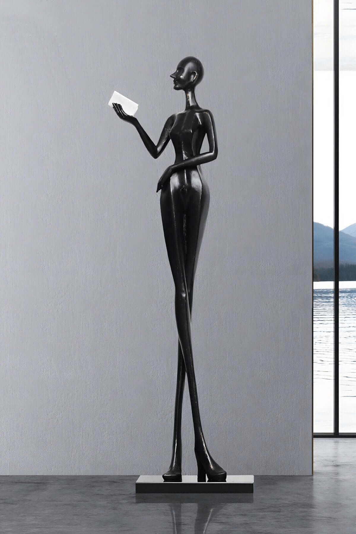 Soranina vloerlamp sculpturale minimalistisch