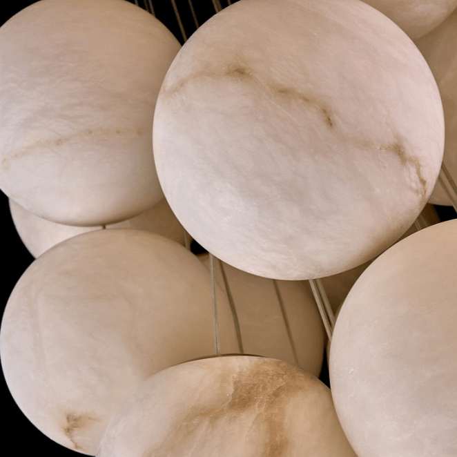 Gaia albasten kroonluchter hanglamp