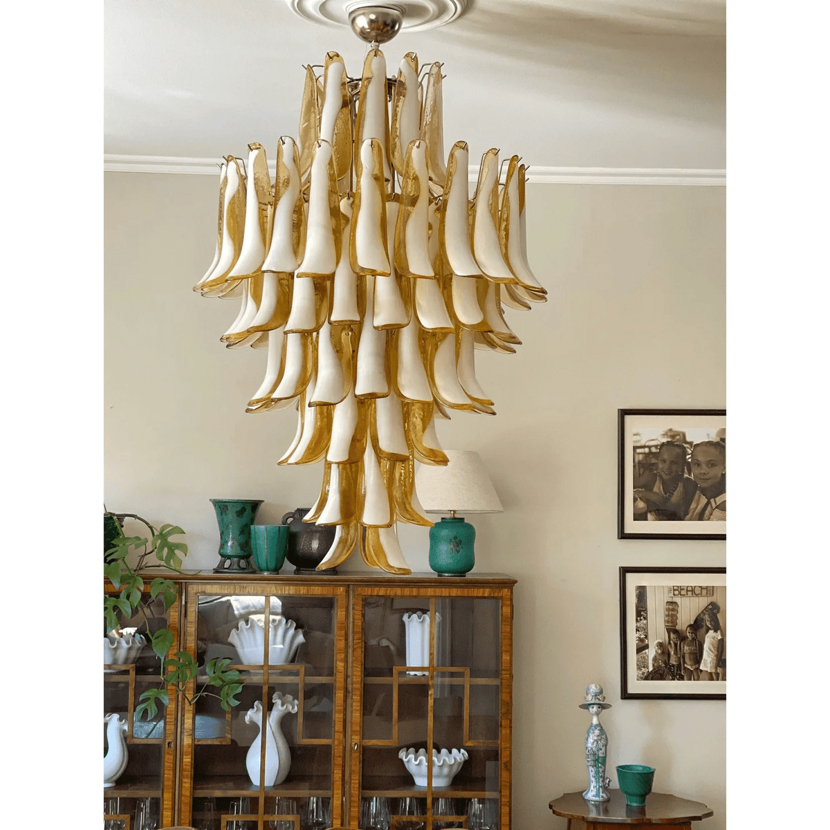 Tessa Glas Bloemblaadjes Hanglamp