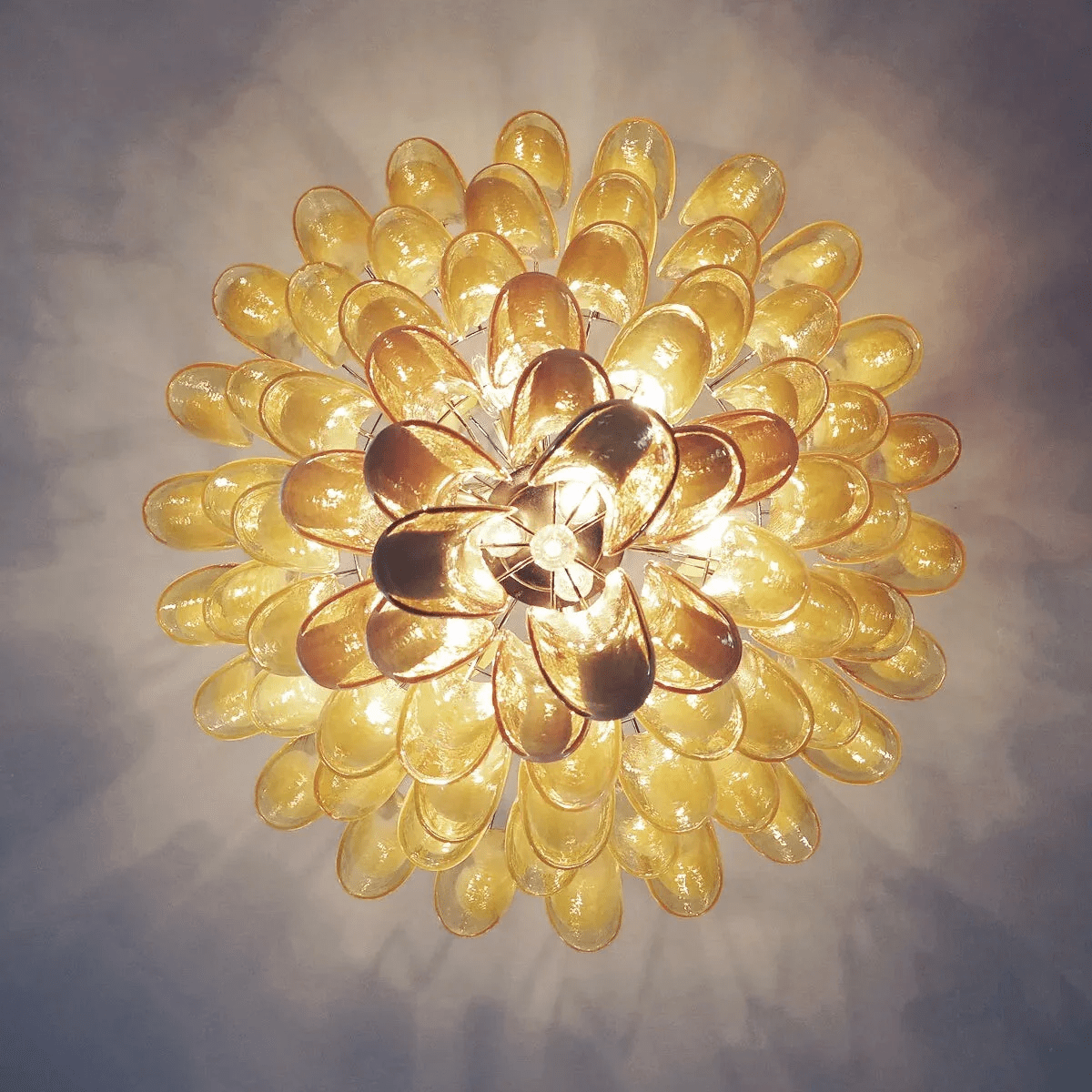 Tessa Glas Bloemblaadjes Hanglamp