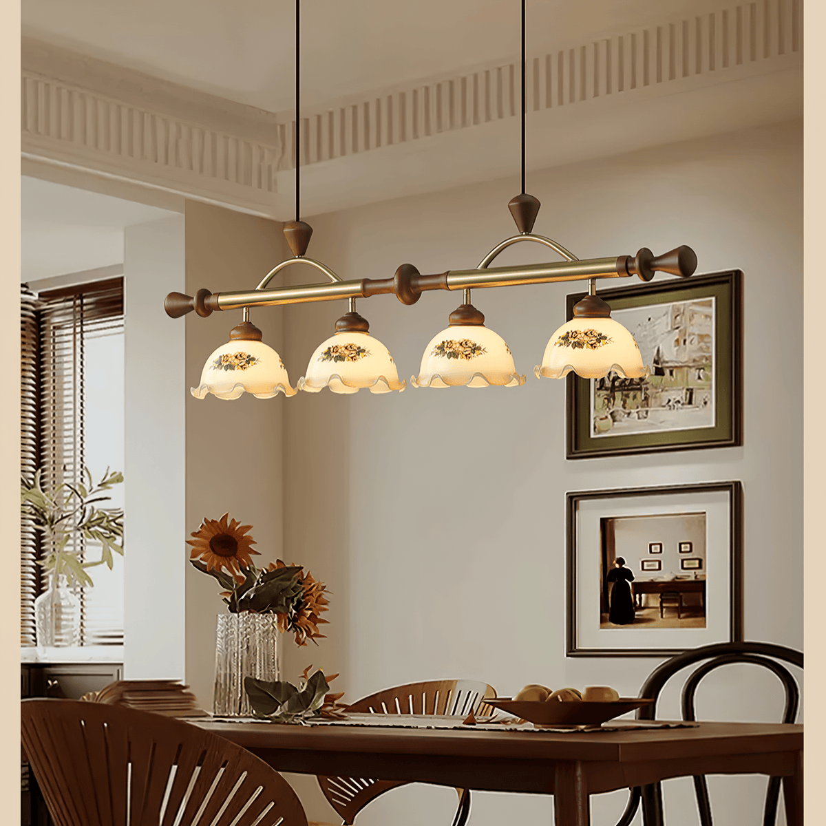Valcrest Floral Patroon Meerdere Hanglampen