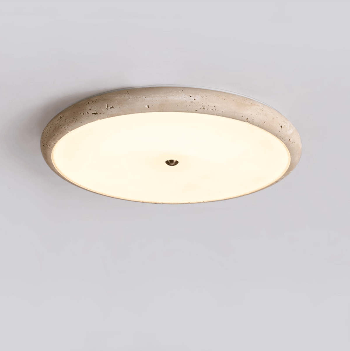 Taveria travertin Halo plafondlamp
