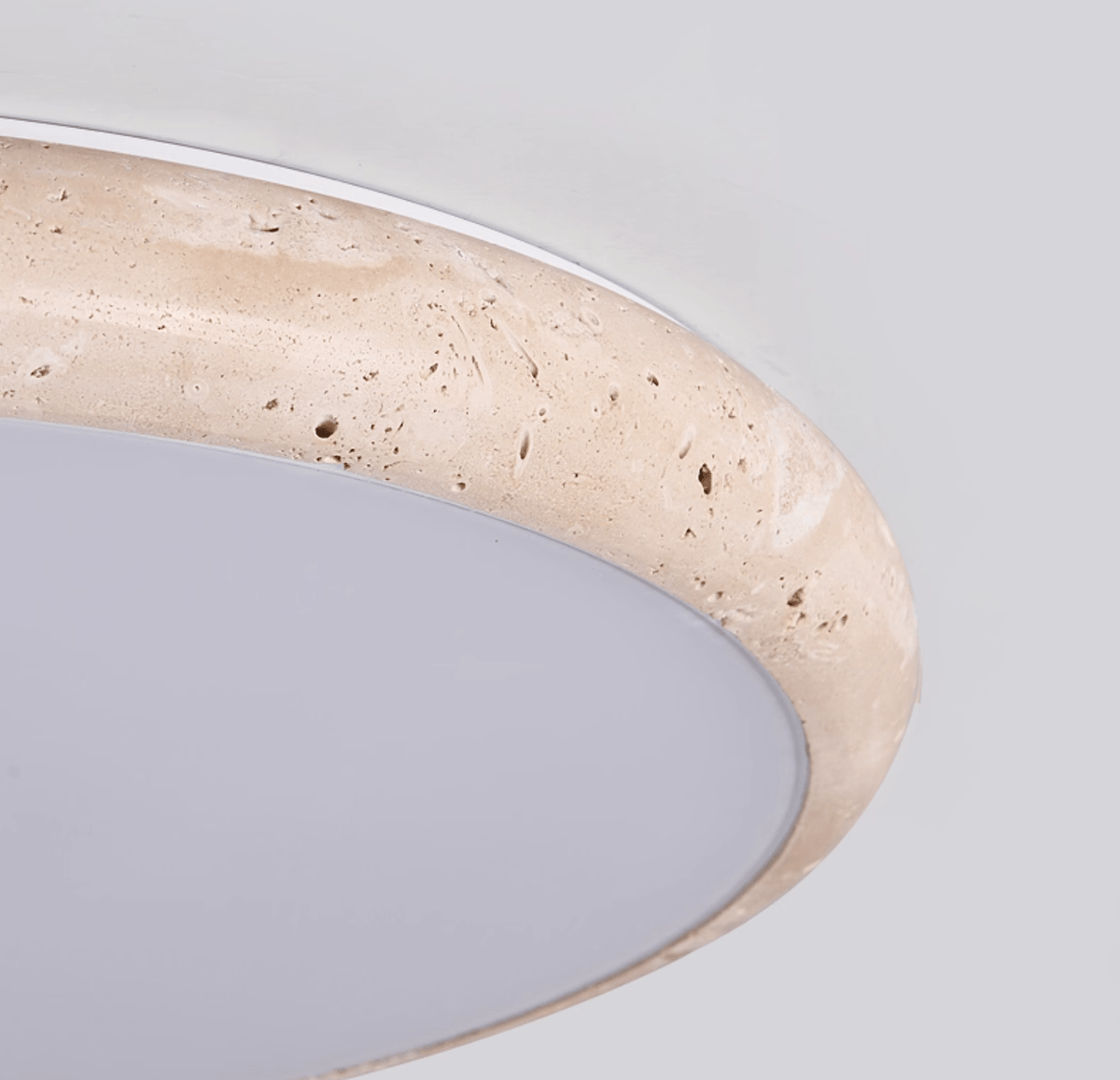 Taveria travertin Halo plafondlamp