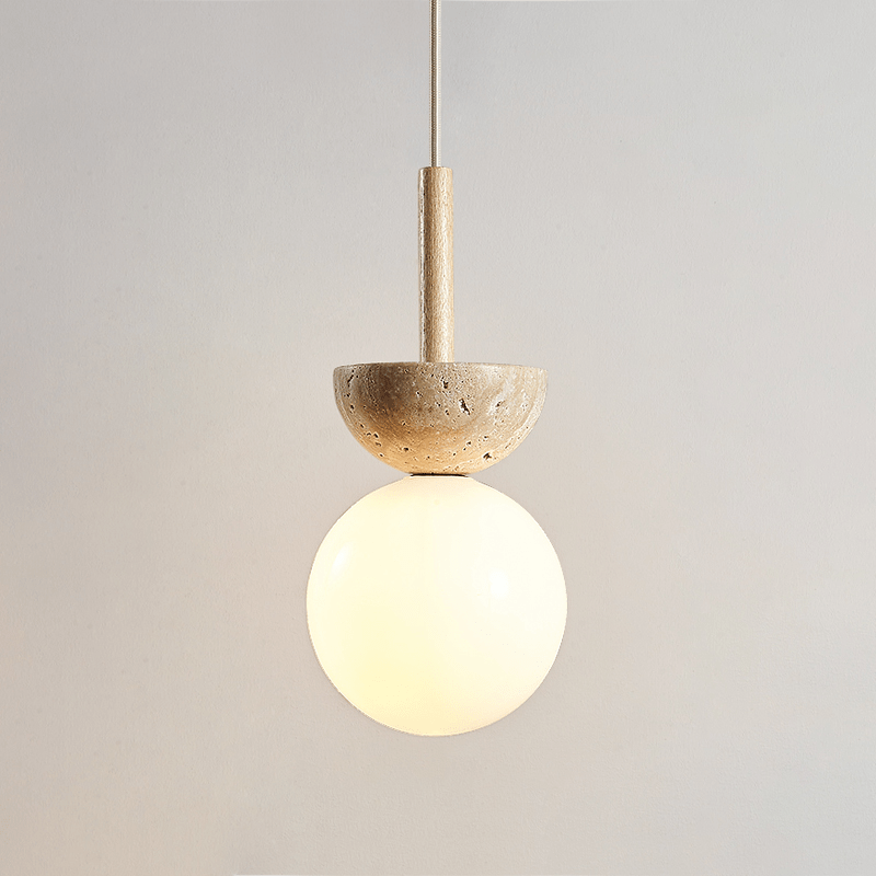 Calixen travertin Half Duo hanglamp