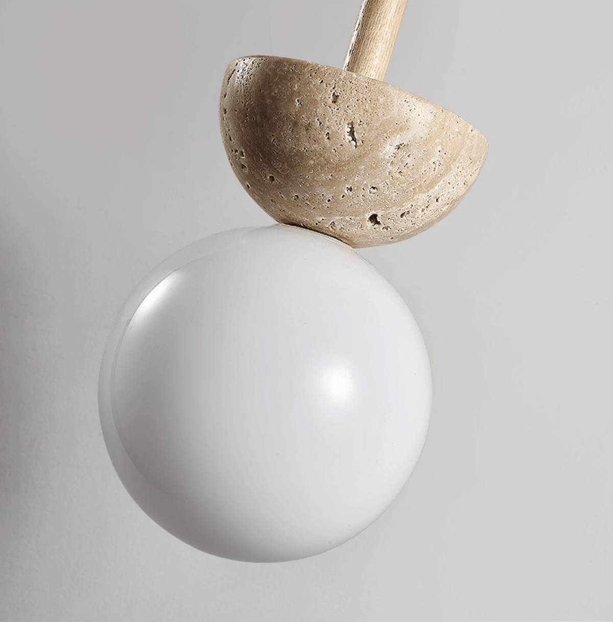 Calixen travertin Half Duo hanglamp