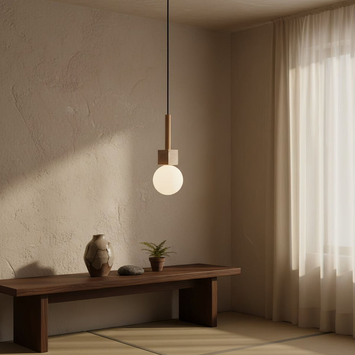 Noranora Terra Cube bollen hanglamp