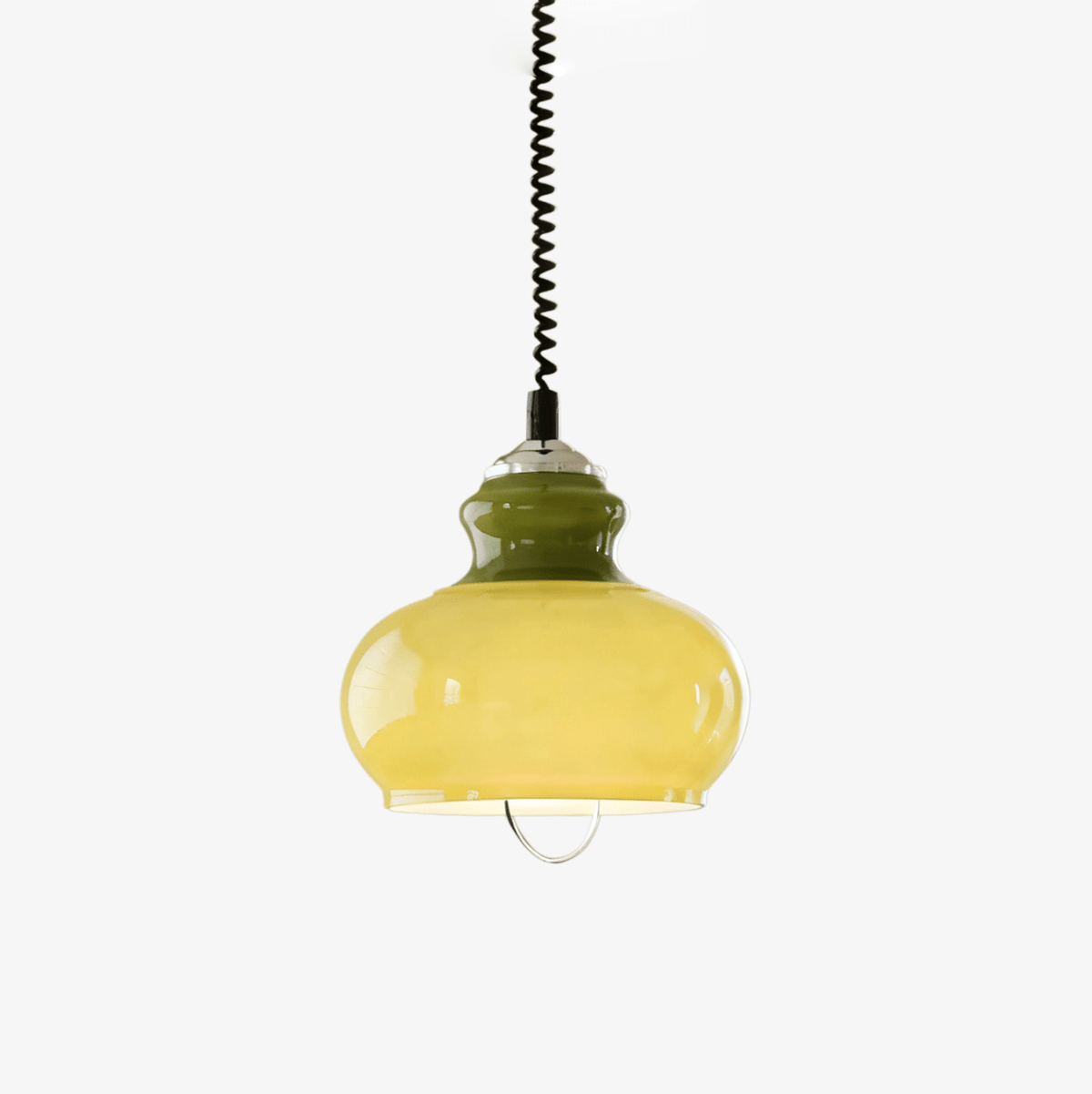 Amber Coil glas hanglamp