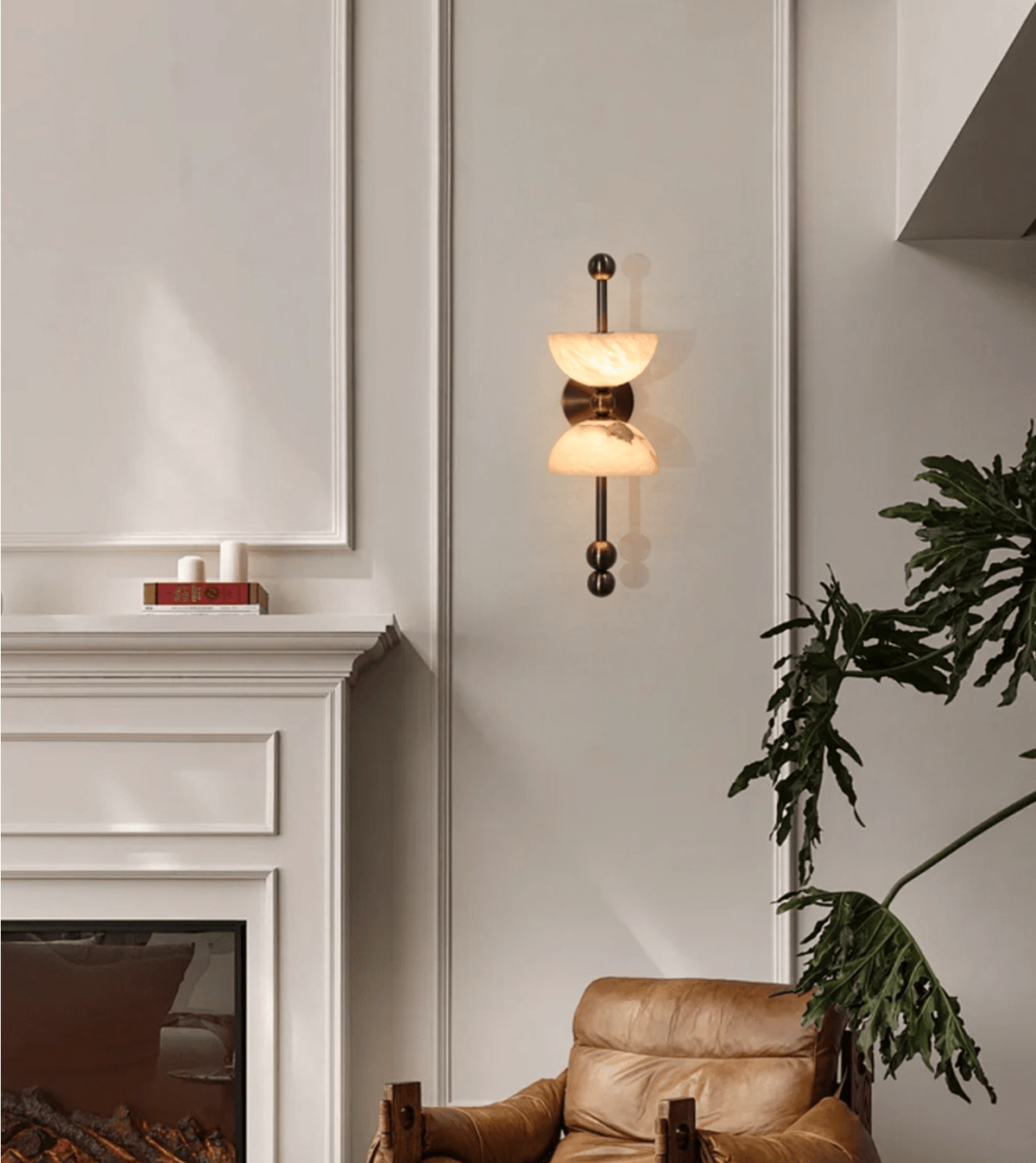 Seraphin albasten wandlamp
