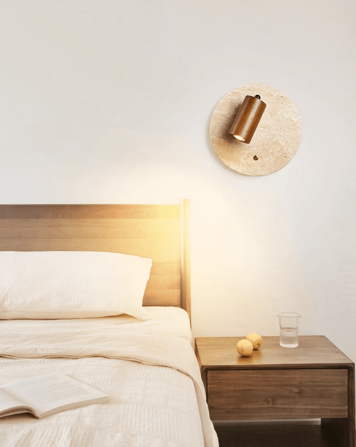 Vantorel travertin Spot wandlamp