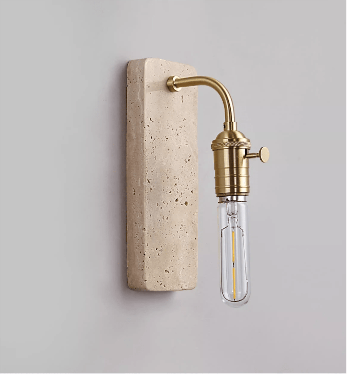 Alistair Industriële wandlamp met geel steen