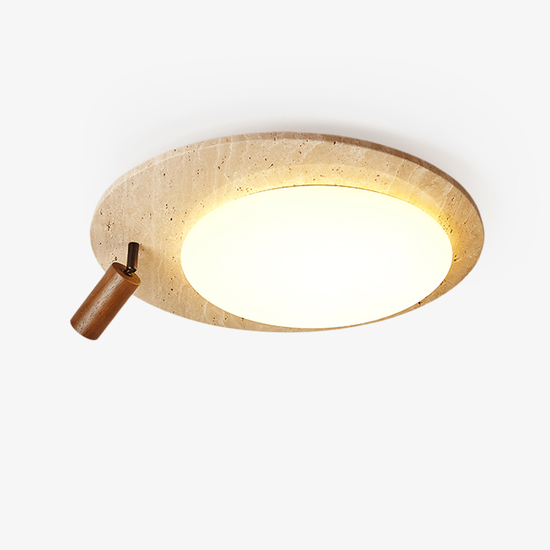 Nivorne travertin Ovale Knop plafondlamp