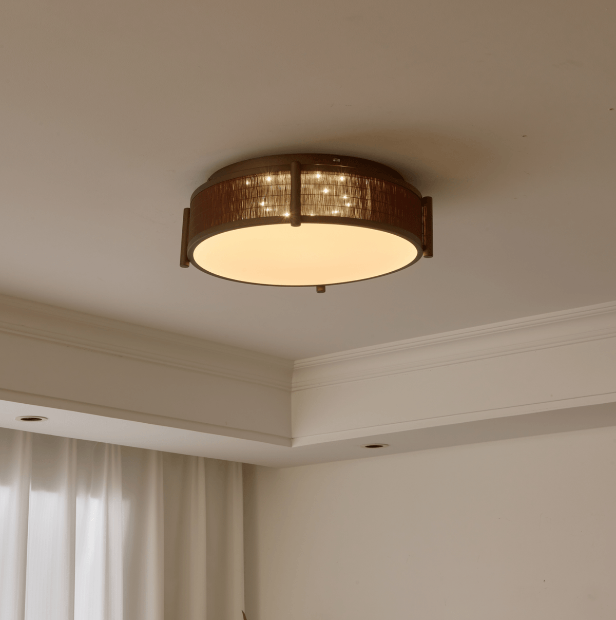 Ravoraya plafondlamp van bamboe