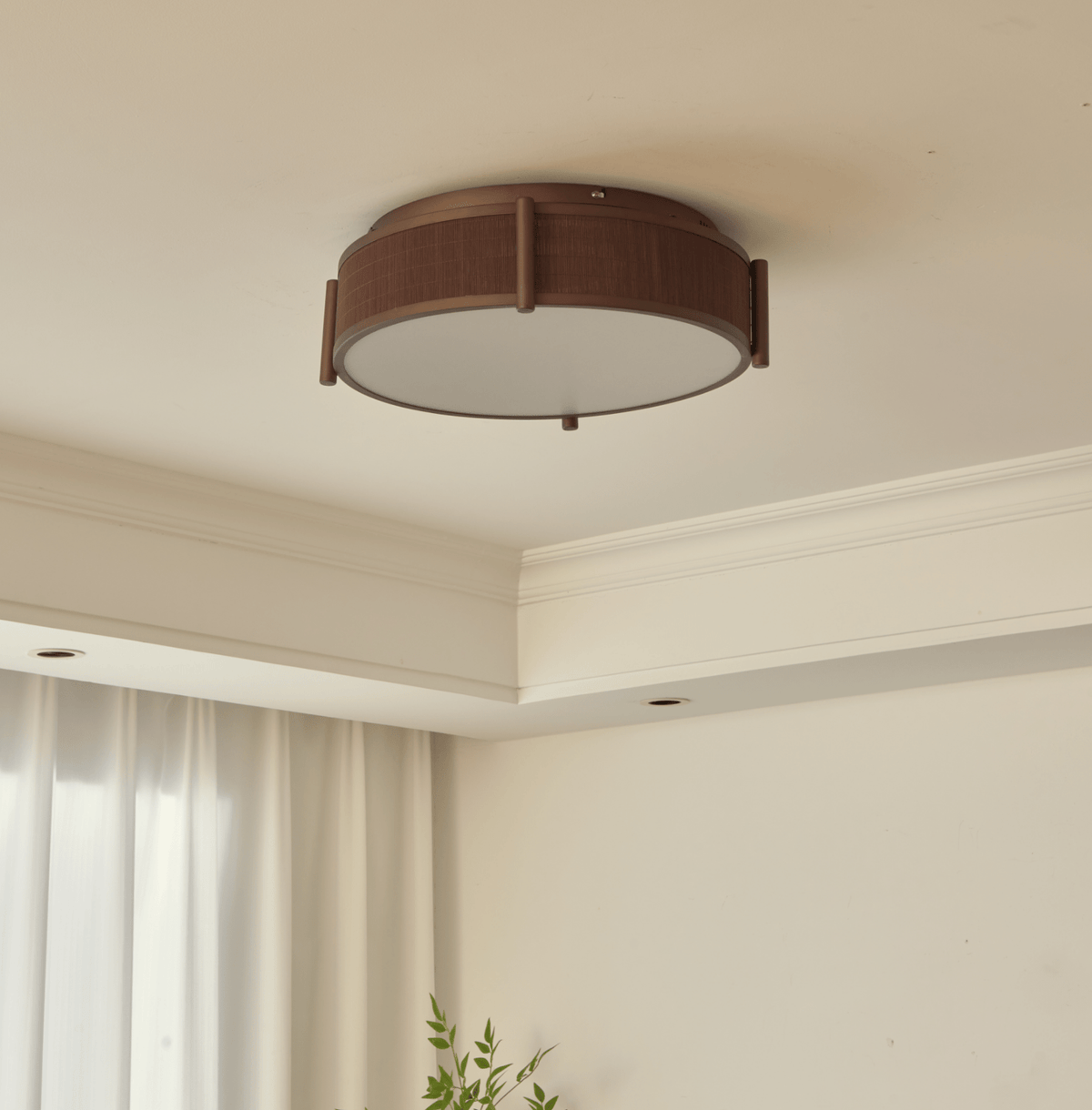 Ravoraya plafondlamp van bamboe