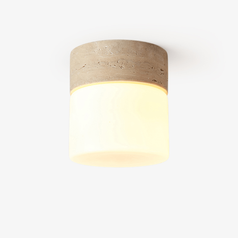 Valirina plafondlamp in travertin