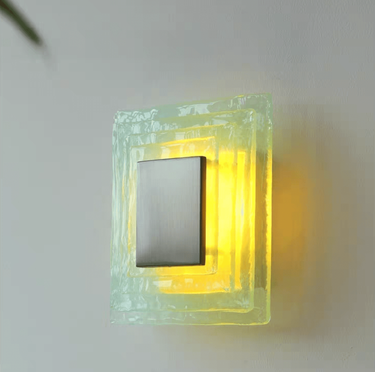 Cleo glas Watercube Cascade wandlamp