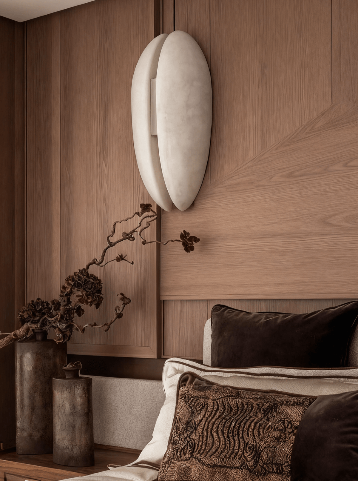 Albeora Albast Veil wandlamp