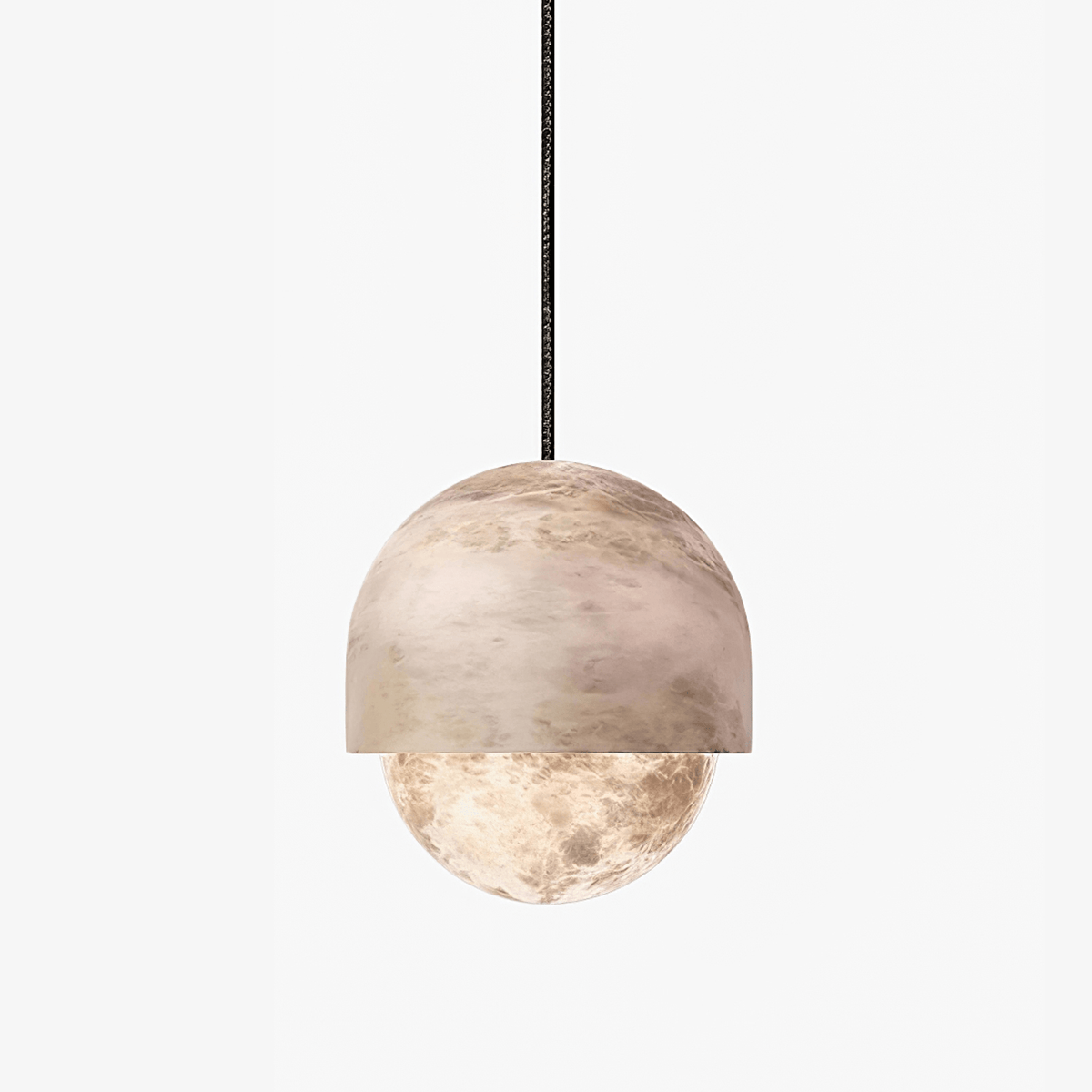 Valcien Lunar koepelvormige hanglamp Albast