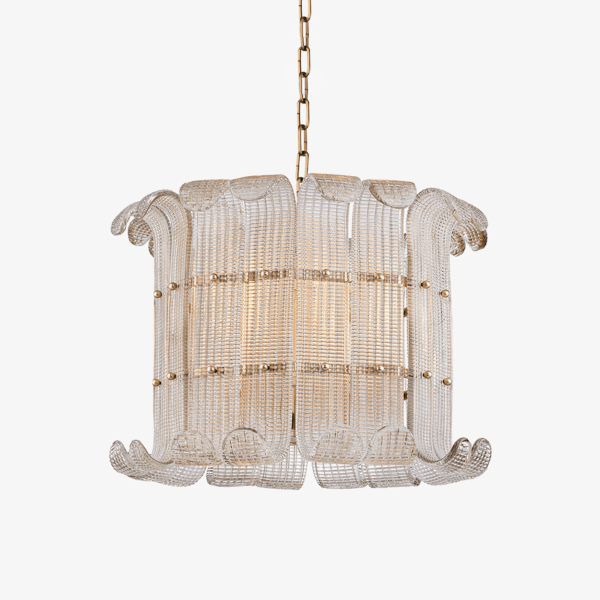 Nala Kroonluchter Champagne glas Luxueuze Textuur