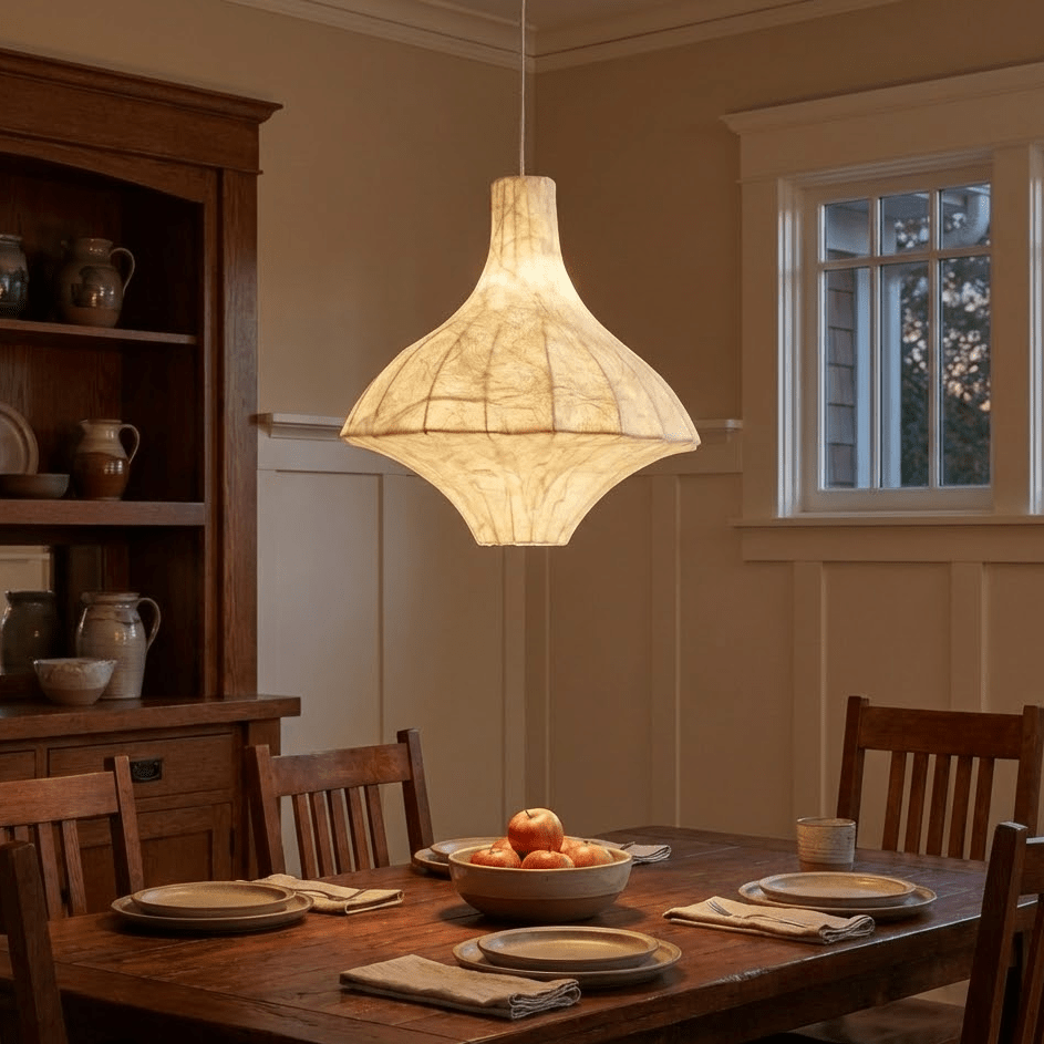 Aurielle hanglamp met zijden paviljoen