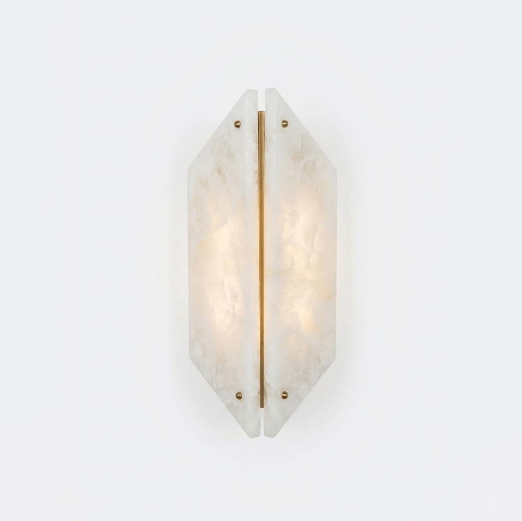 Zynx modern Wit Alabaste Crest Wandlamp