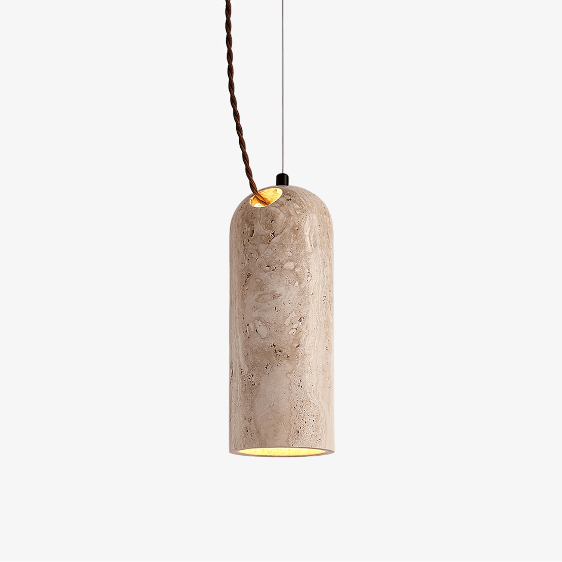 Talv elegante hanglamp van geel travertin