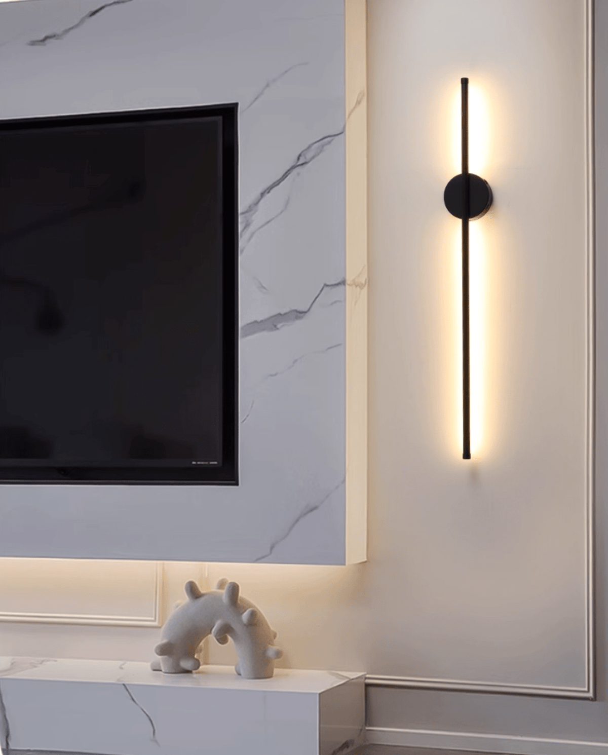 Fral Zwart wandlamp met Draadloze Oplaadbare Batterij