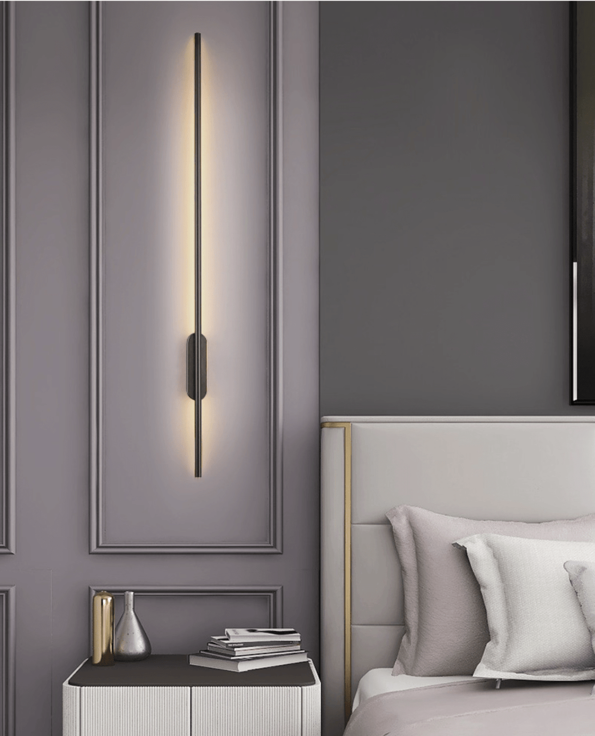 Nomk zwart herlaadbare wandlamp