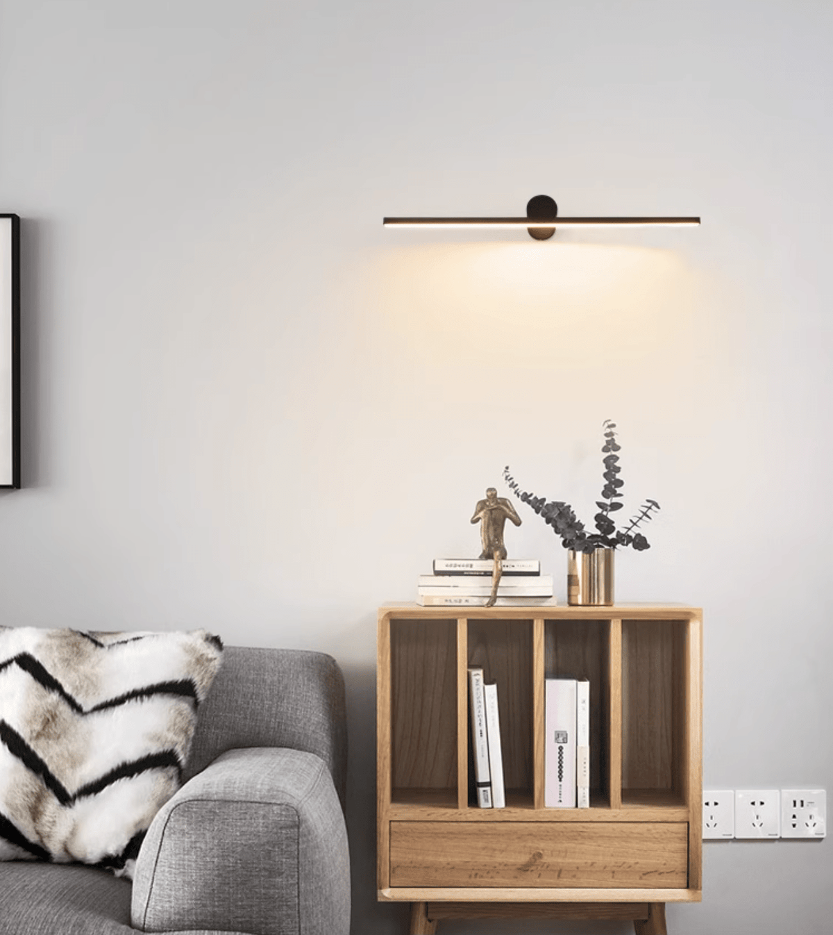 Kylb Zwart Slimme Oplaadbare wandlamp