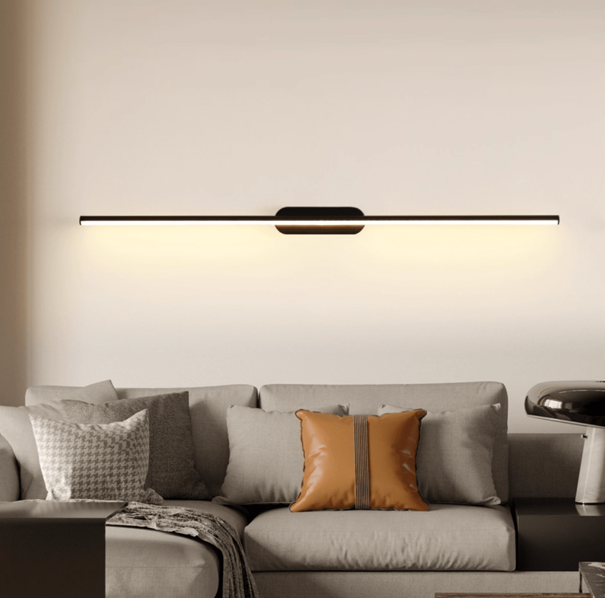 Qirma Zwart Slim Lineair Minimalistische wandlamp