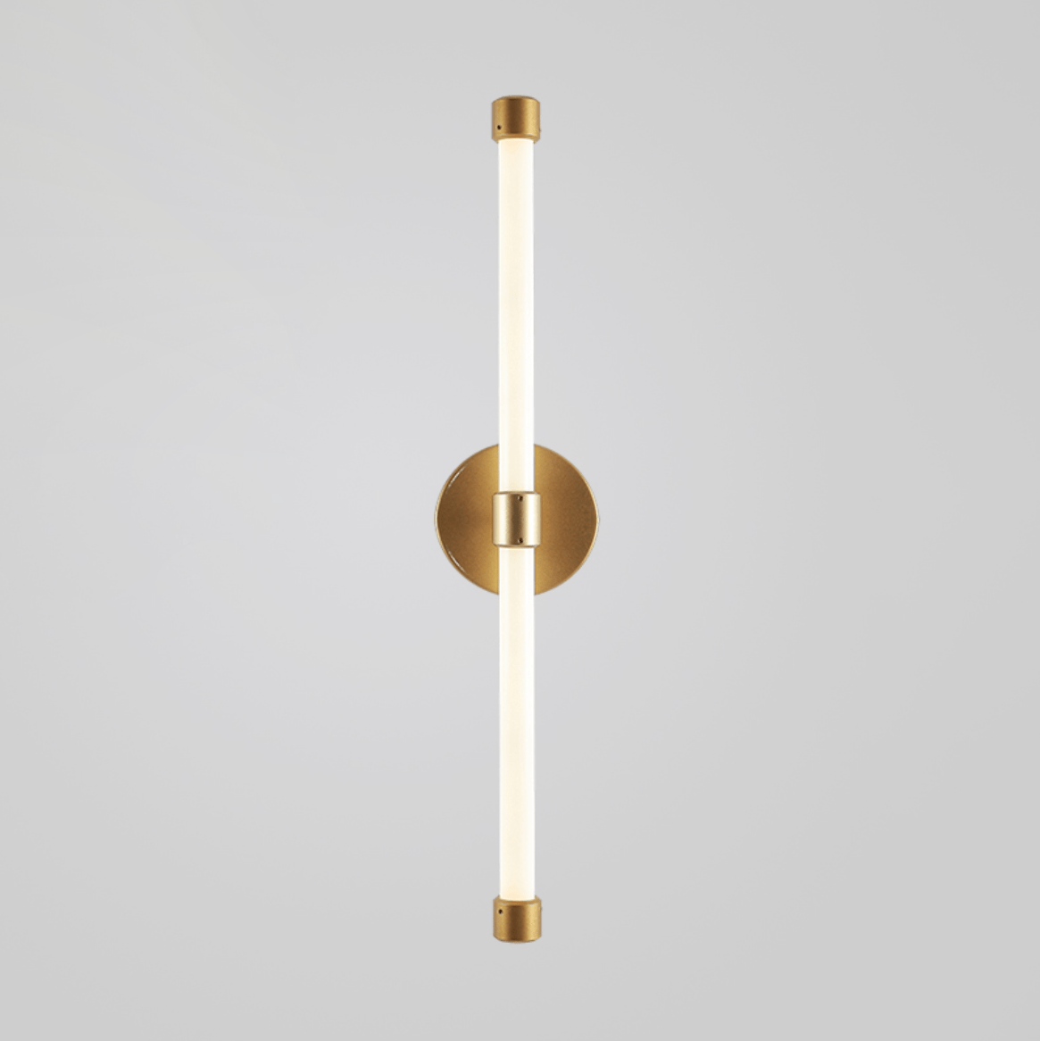 Voske verticale buis minimalistische messing wandlamp