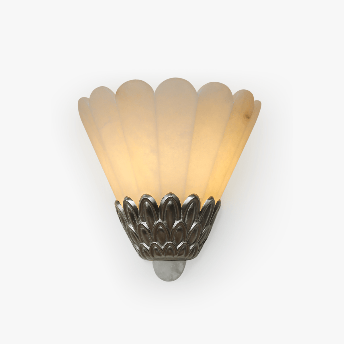Marbe Vintage Albast Bloemblaad wandlamp