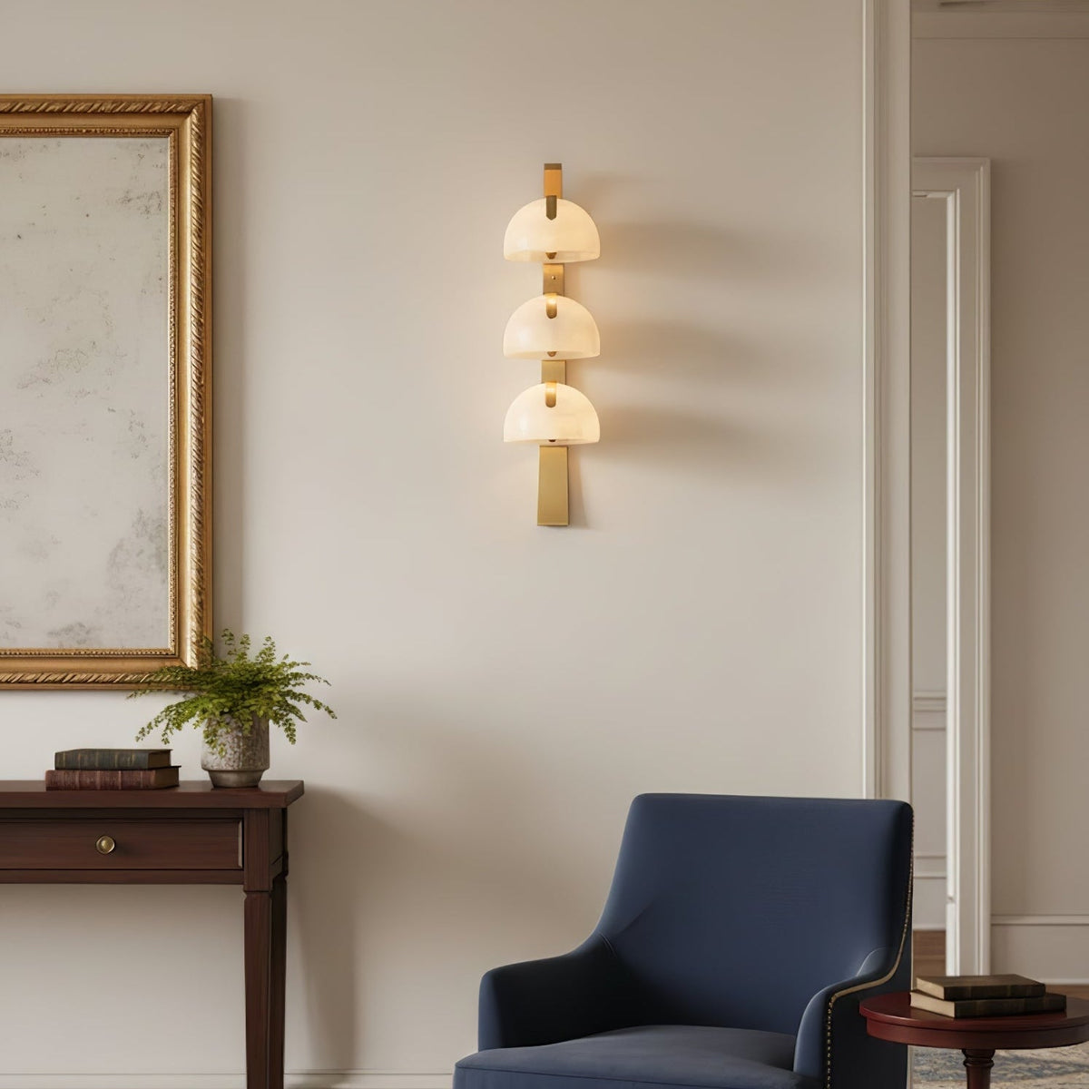 Eiririne albasten wandlamp