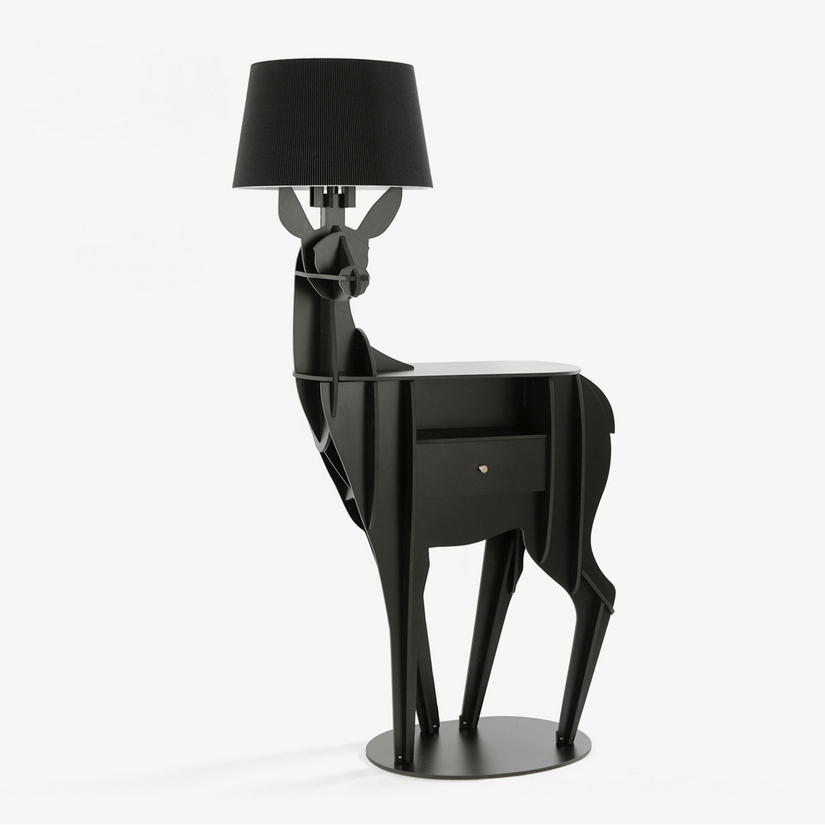 Cervus vloerlamp met diepe kap