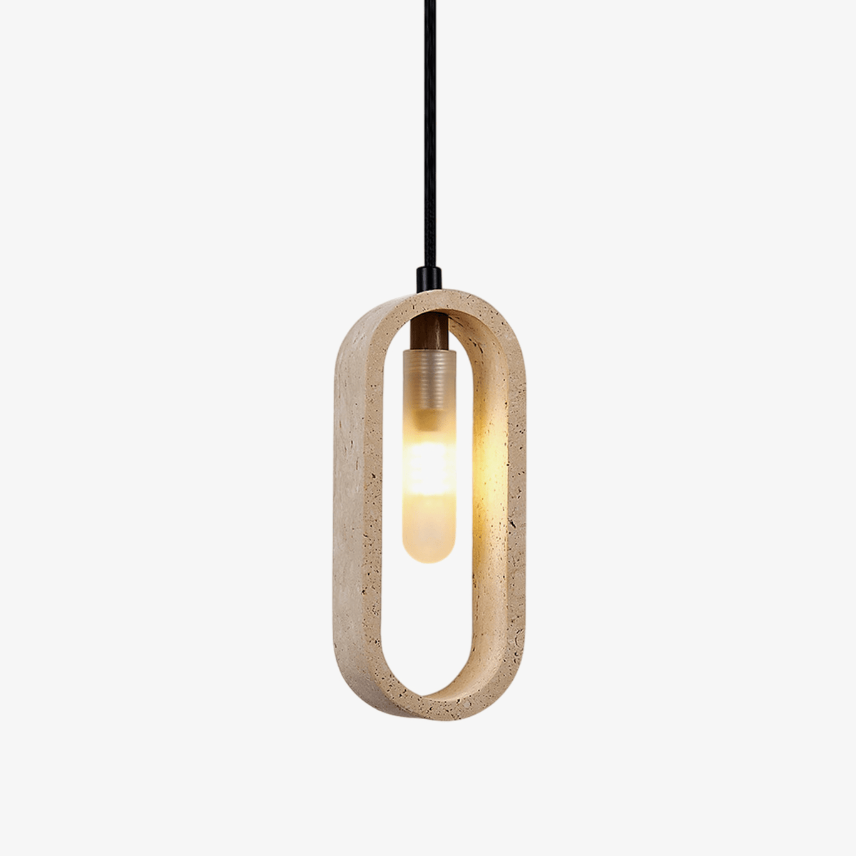 Seraelle hanglamp van geel travertin