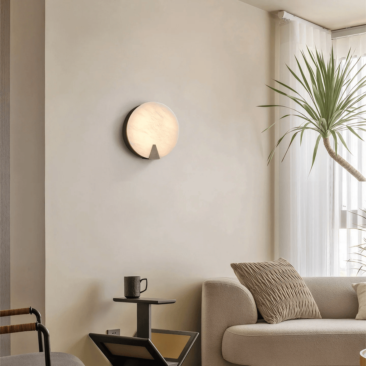 Albirira Halo albasten wandlamp