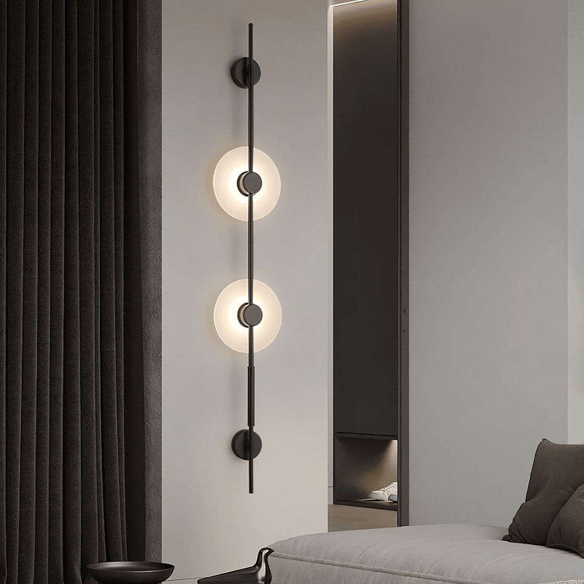 Neron albast verticale wandlamp