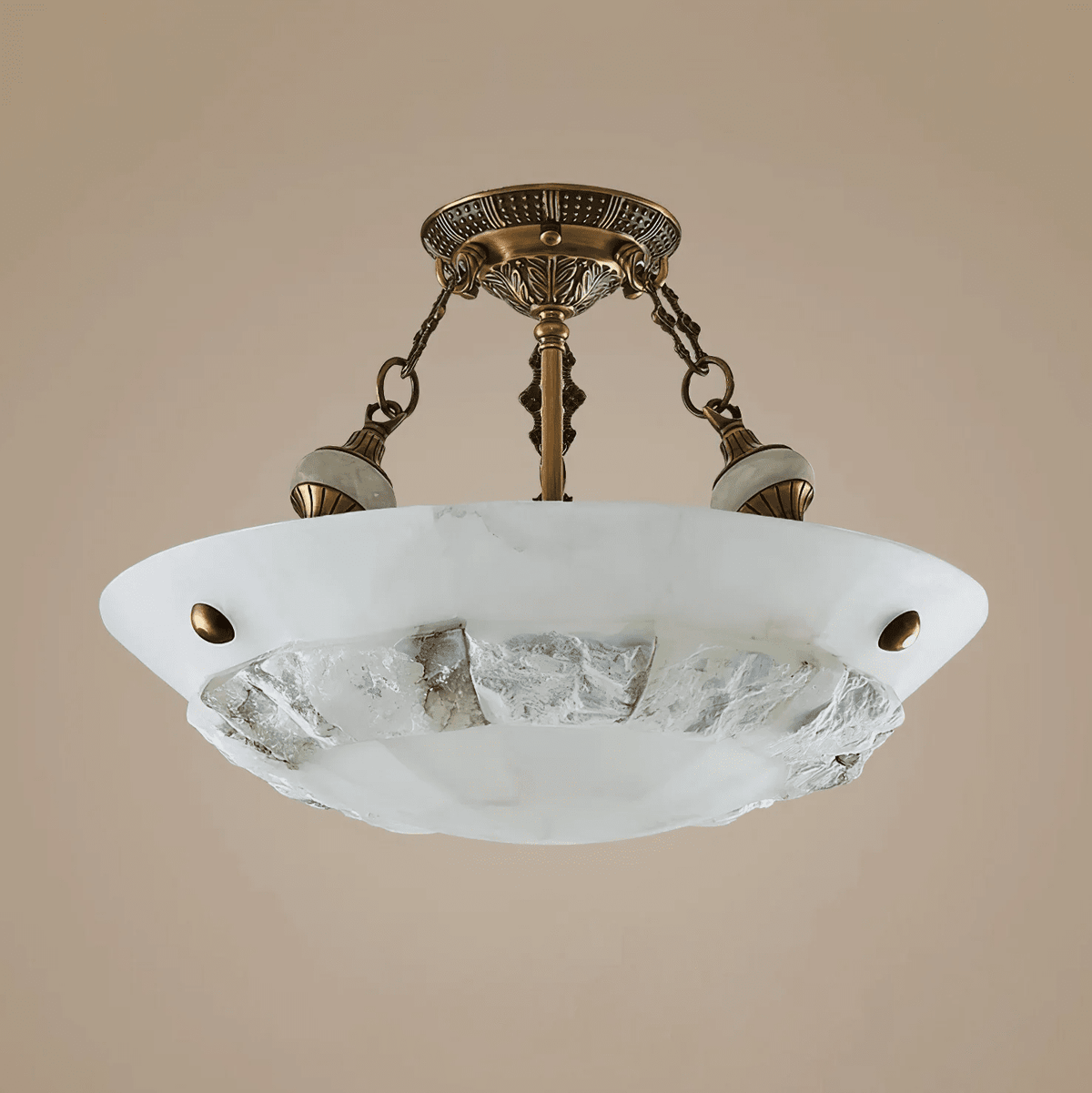 Dorevaux albasten plafondlamp