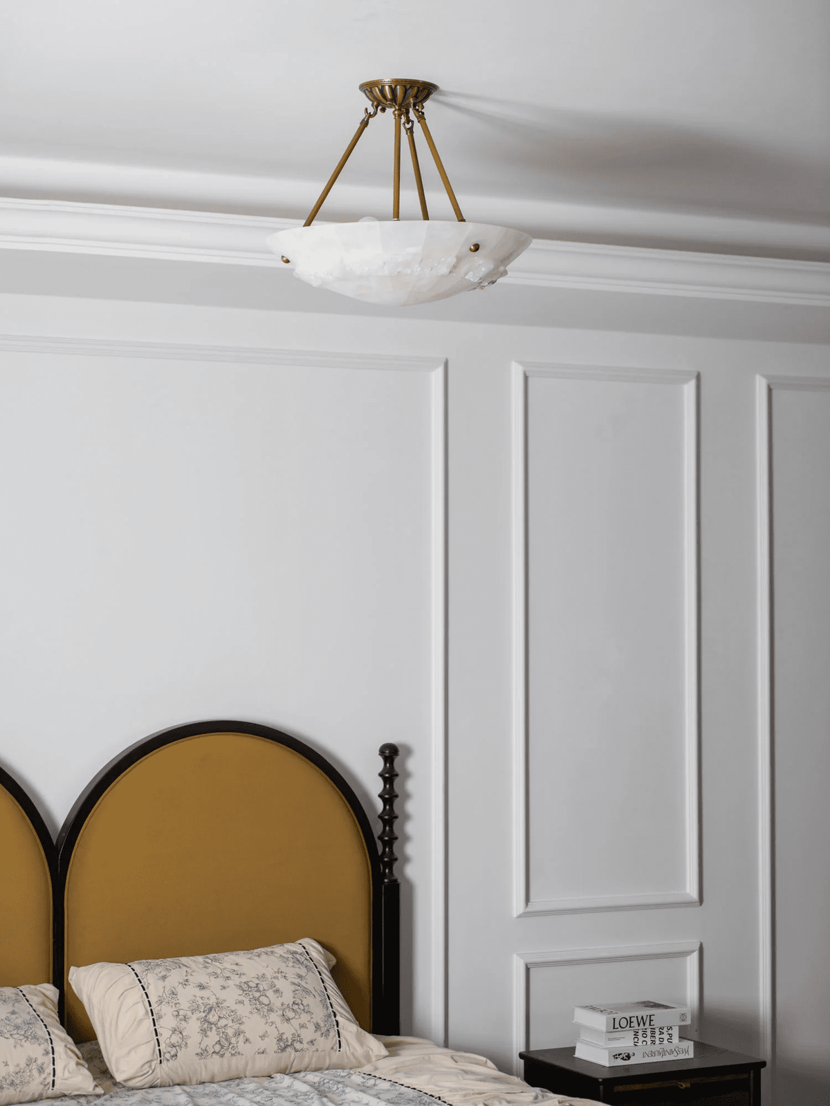 Dorevaux albasten plafondlamp