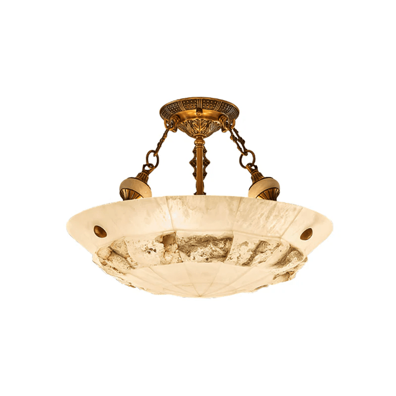 Dorevaux albasten plafondlamp