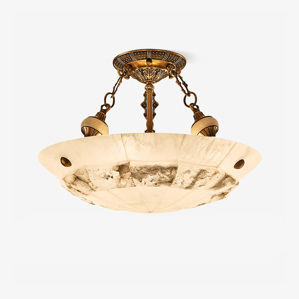 Dorevaux albasten plafondlamp