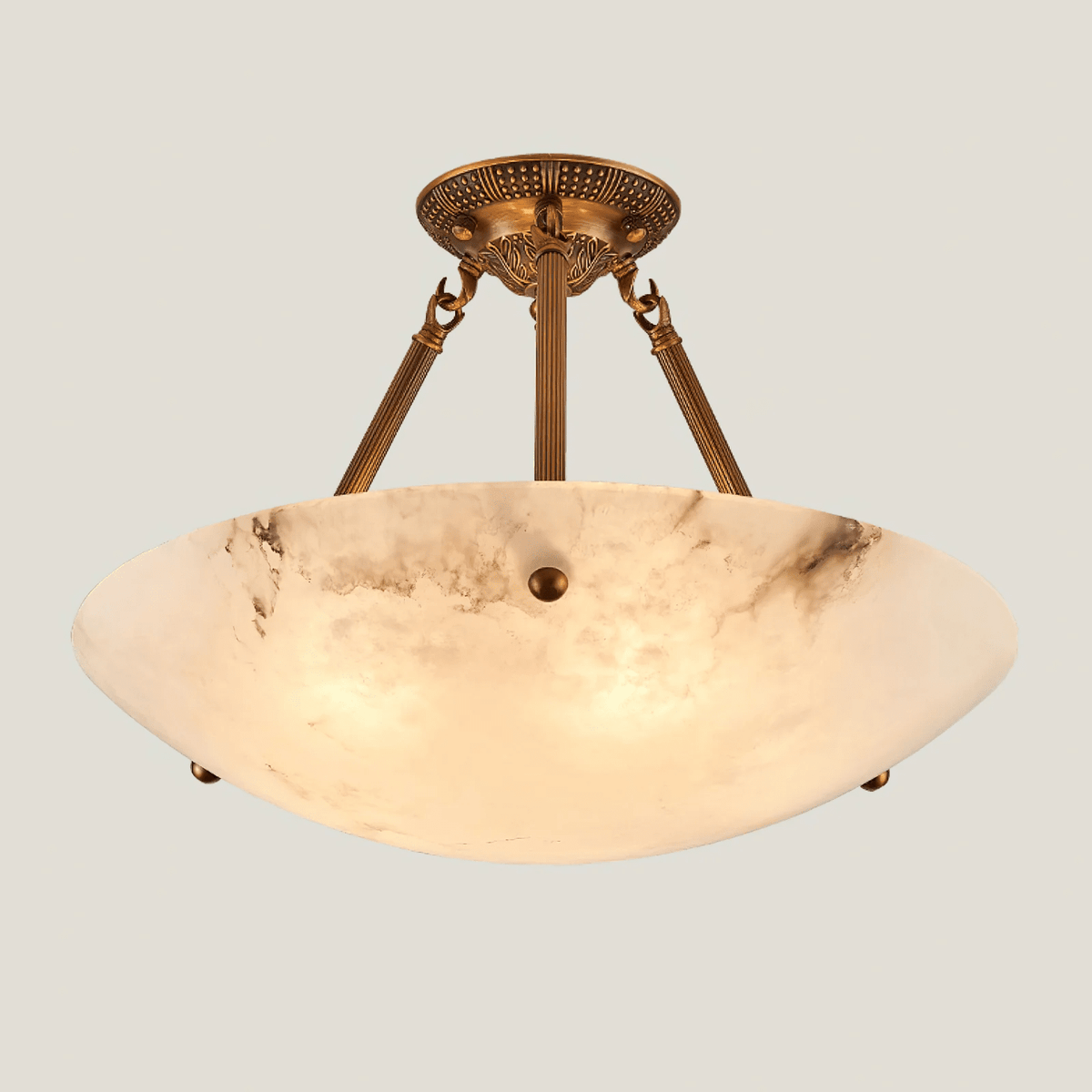Belvarien albasten plafondlamp