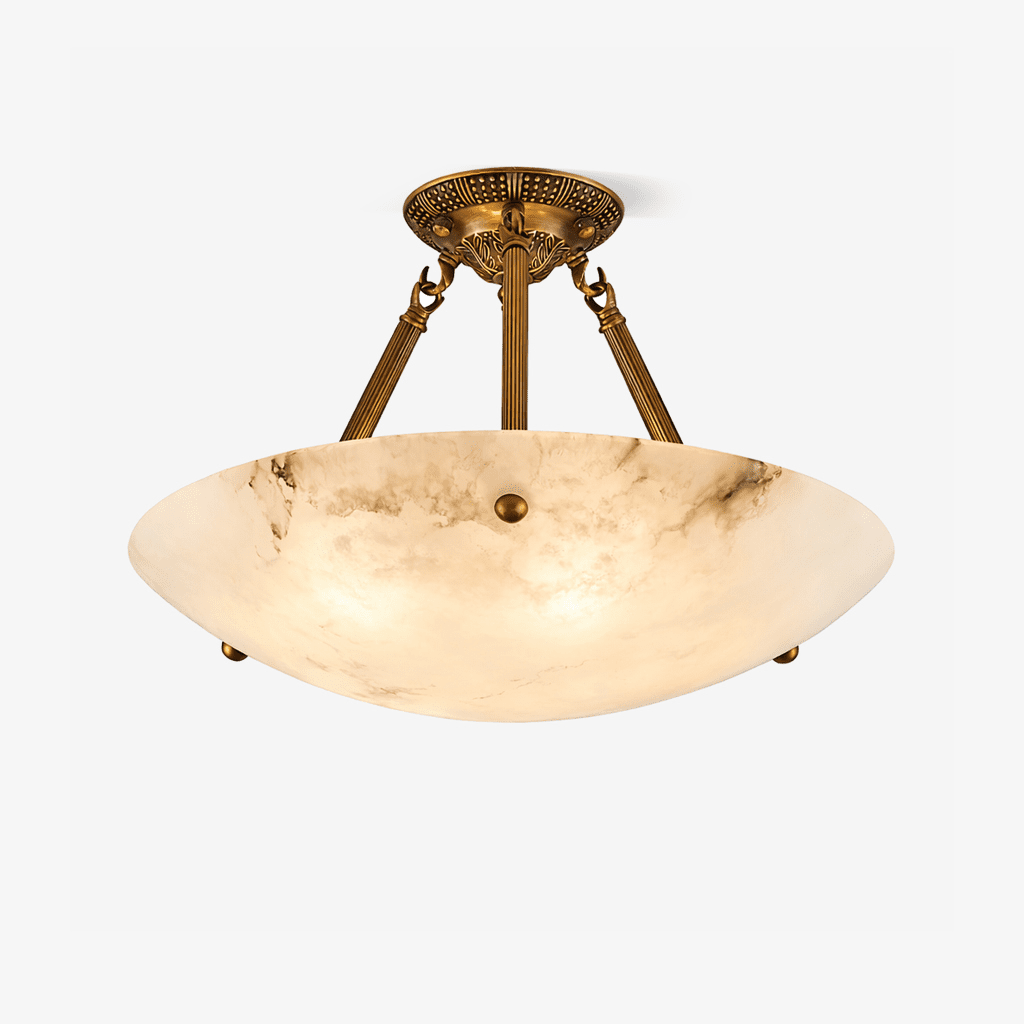 Belvarien albasten plafondlamp