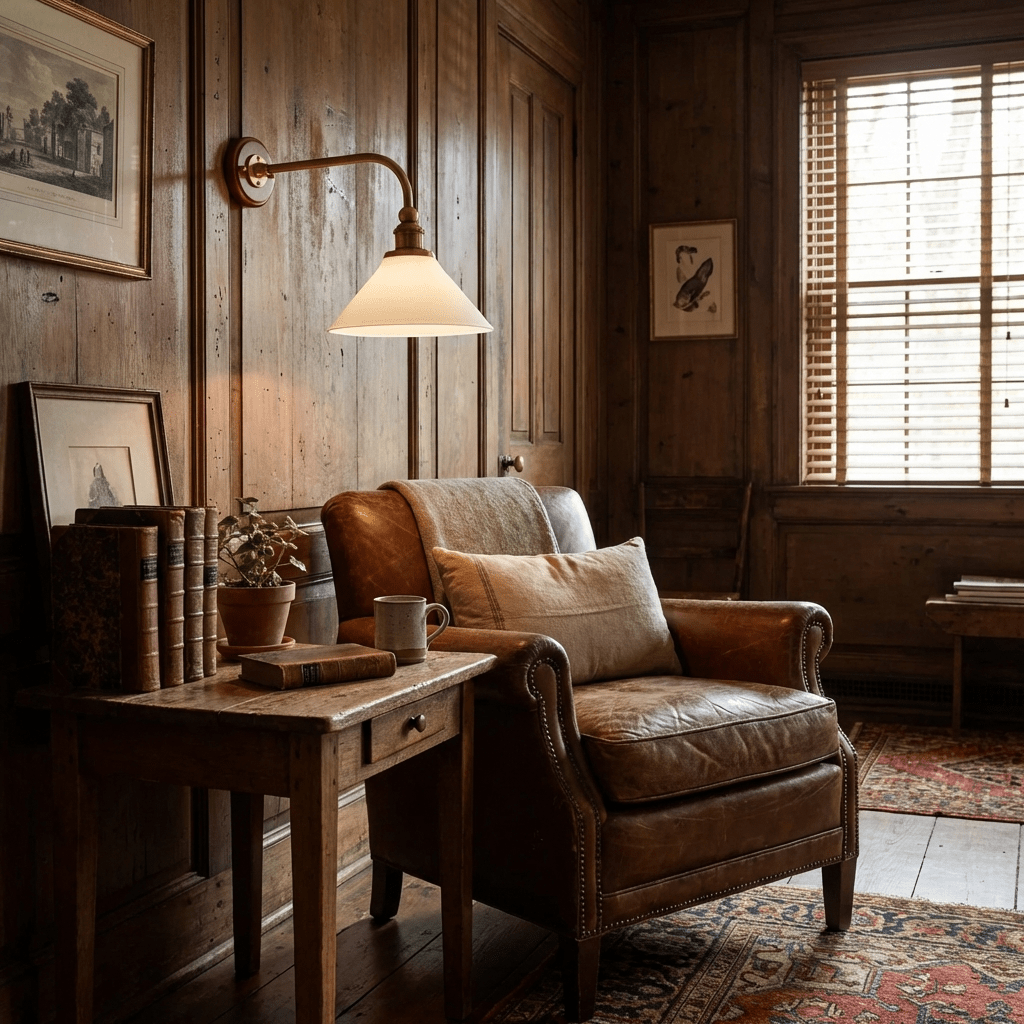 Ardent wandlamp met gebogen arm