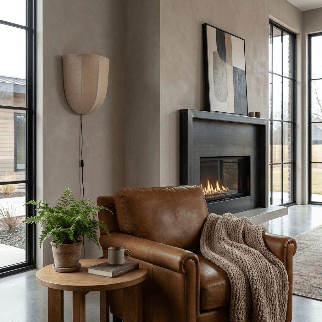 Mirienne Linen met stekker wandlamp