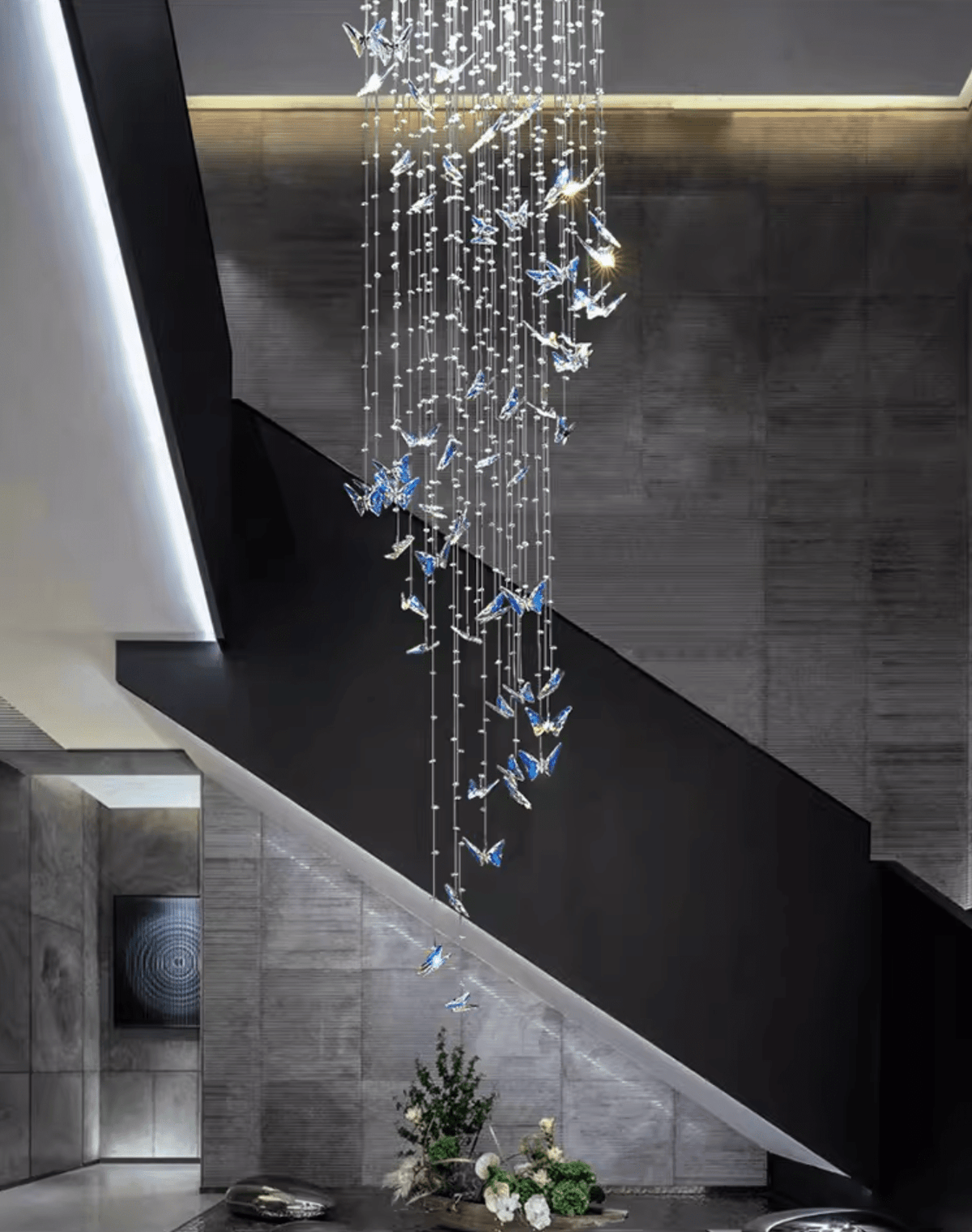 Volans Butterfly Kroonluchter met Kristalglas